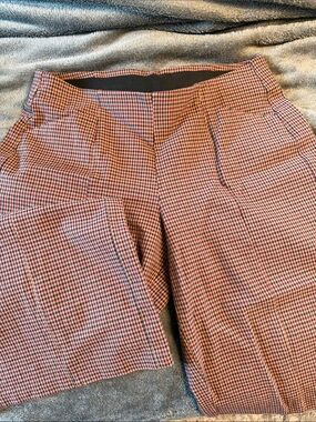 Old Navy Red Black Checkered Boot Cut Pants